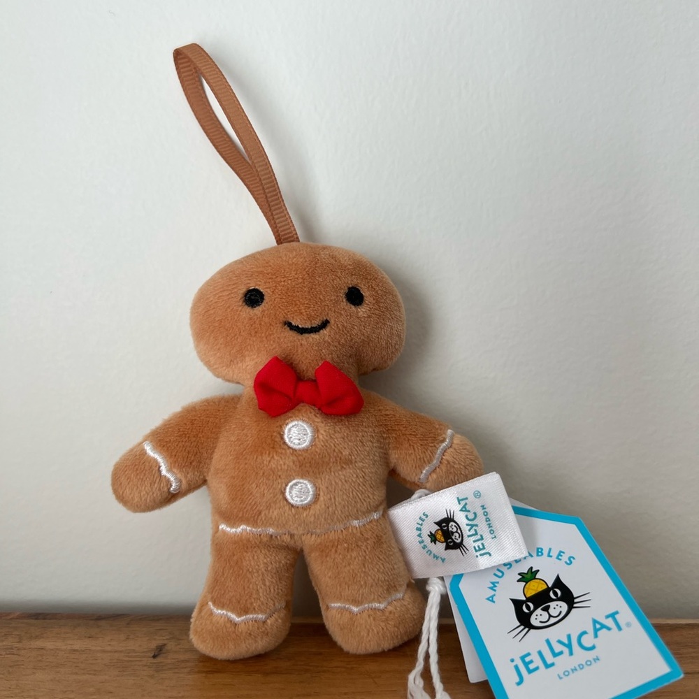 Jellycat Festive Folly Gingerbread Fred Ornament